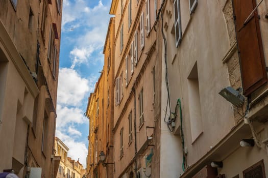 Bonifacio town, medieval citadel in Corsica Island, France