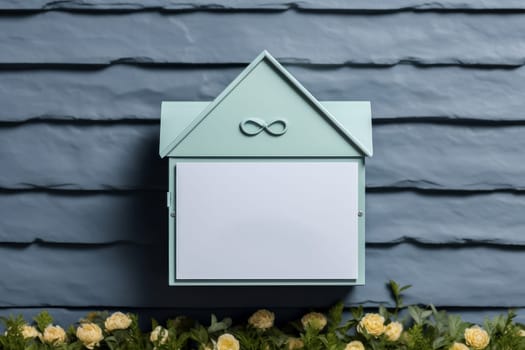 Alluring House mailbox banner. Home old paper. Generate Ai