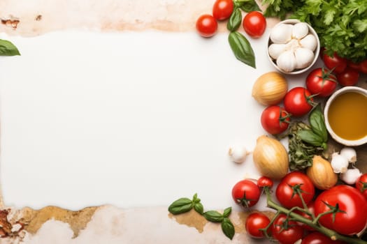 Vibrant Italy day mockup banner. Love shape view. Generate Ai