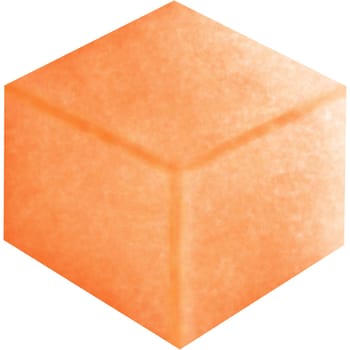 An illustration of a brown cube or box isolated on a white background provides a simple and clear visual representation
