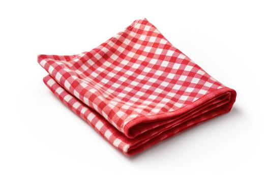 White Kitchen napkin. Fabric towel material. Generate AI