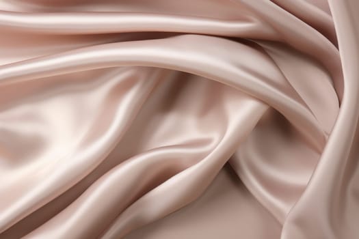 Soft Pink satin light pale. Decorative fabric. Generate Ai