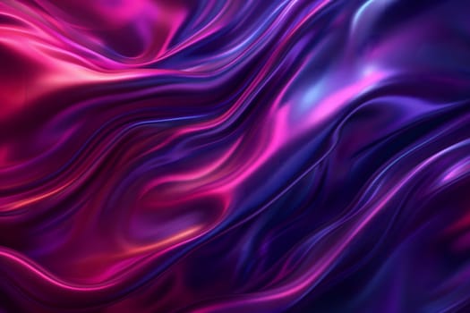 Abstract colorful gradient wavy energy flow on black background. Neural network generated image. Not based on any actual scene or pattern.