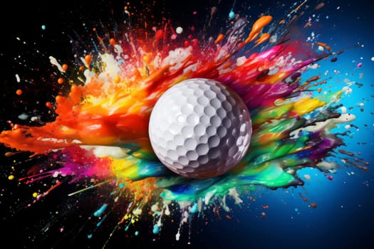 Portable Golf ball. Play activity club. Generate Ai