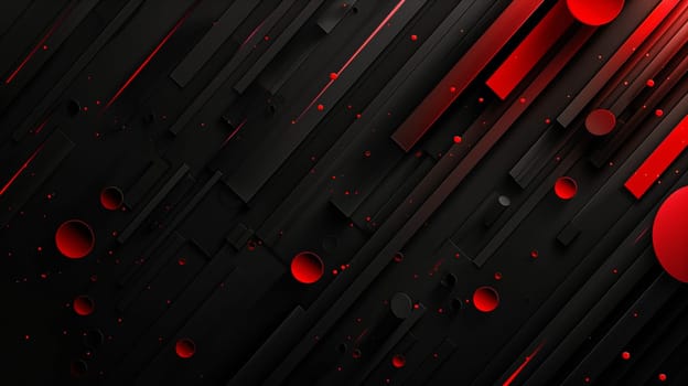 Black and red lines and waves.Professional stock background. High quality illustration