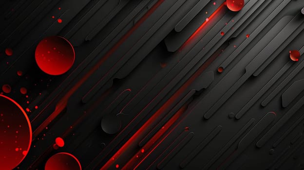 Black and red lines and waves.Professional stock background. High quality illustration