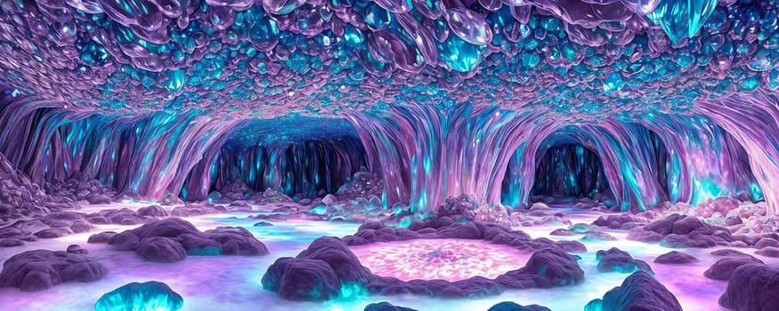 Crystal Cave, a subterranean world filled with shimmering crystal formations, and irides