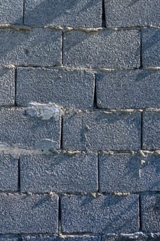 cinder block wall as background