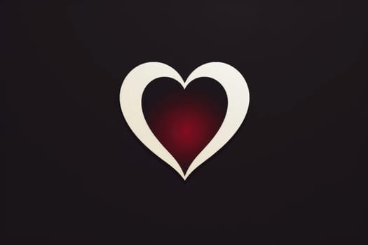 Creative Logo shape heart. Love design. Generate Ai