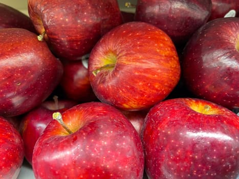 Fresh red apples good for multimedia background group of red ripe apples