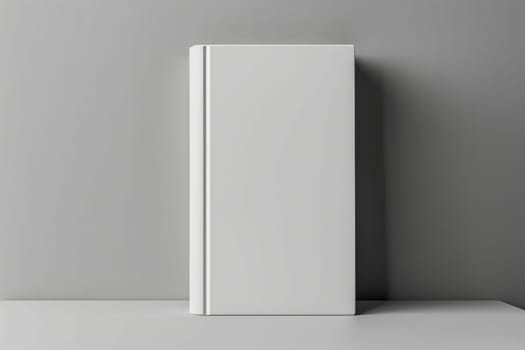 blank white book cover for mockup. isolated background . Generative AI.