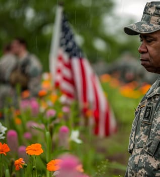 Memorial Day, Remembering fallen soldiers around the world, AI generated..