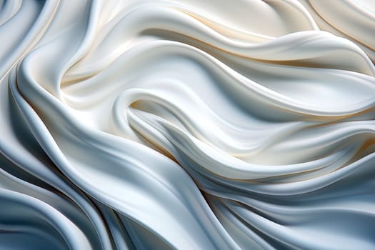 milky white and creamy background, wavy gentle flowing liquid texture. Ai generative art