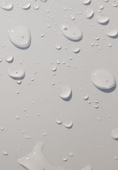 Water droplets perspective through white color surface good for multimedia content backgrounds