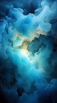 Fantasy Blue watercolor background illustration ai art