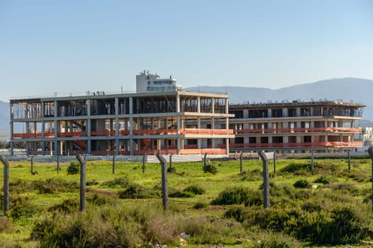 construction of a residential complex in winter in Cyprus 1