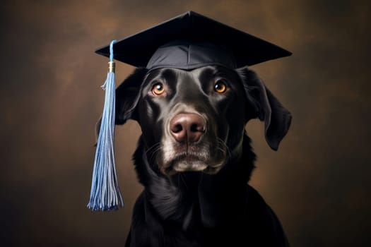 Comprehensive Graduate dog school. Pet education. Generate Ai