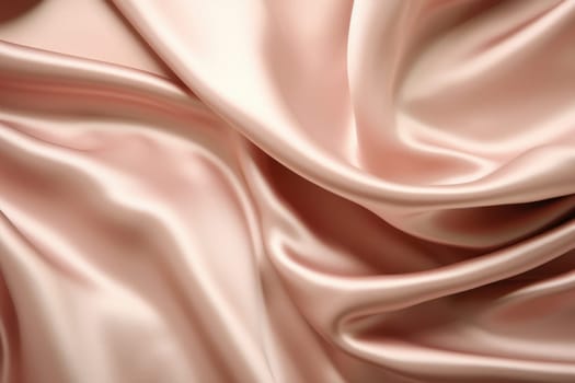 Romantic Pink satin light pale. Decorative fabric. Generate Ai
