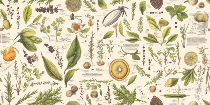 drawing seamless pattern with vegetables and fruits at white background hand drawn illustration