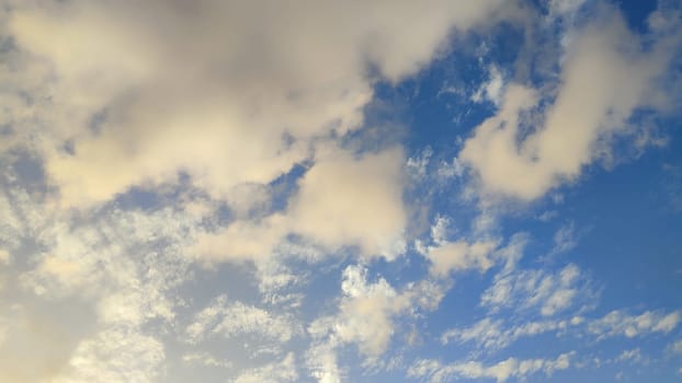 Blue light sky nature white clouds whether background . High quality photo