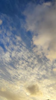Blue light sky nature white clouds whether background . High quality photo