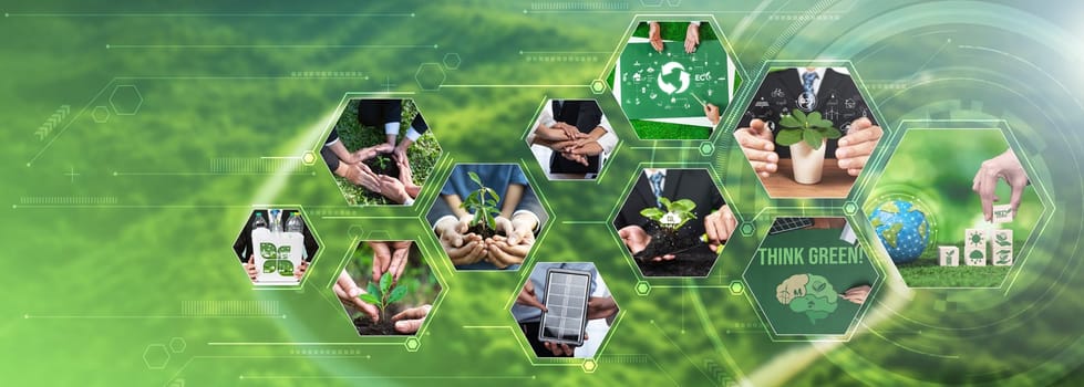 Green business ESG management tool to save world future concept model case idea to deal with bio carbon waste cycle data for better day of city life while building jobs, money, LCA tax and profit .