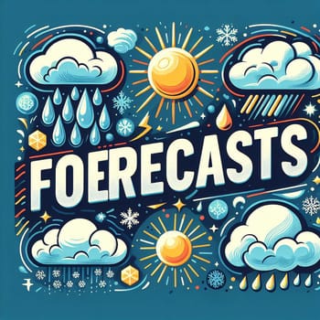 Forecasts banner for predicting future the events