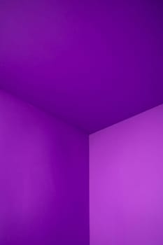 Light soft minimal background mockup for product presentation. Corner of room delicate purple color. High quality photo