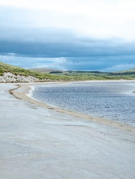 Sand storm at Dooey beach by Lettermacaward in County Donegal - Ireland.