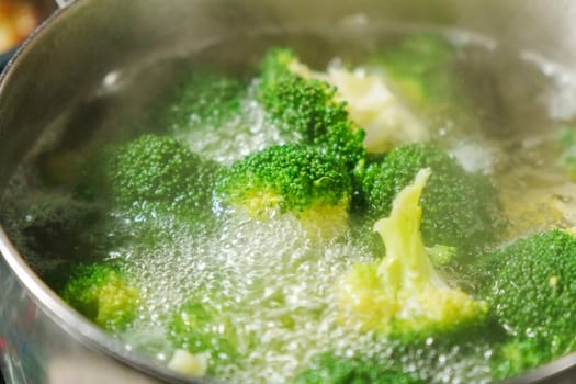 Vibrant broccoli to a bubbling pot of boiling water, creating a flavorful masterpiece.