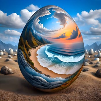 Happy Easter eggs Happy Easter images Happy Easter ai generated image Happy Easter bunney Happy Easter celebration. High quality photo