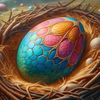 Happy Easter eggs Happy Easter images Happy Easter ai generated image Happy Easter bunney Happy Easter celebration. High quality photo