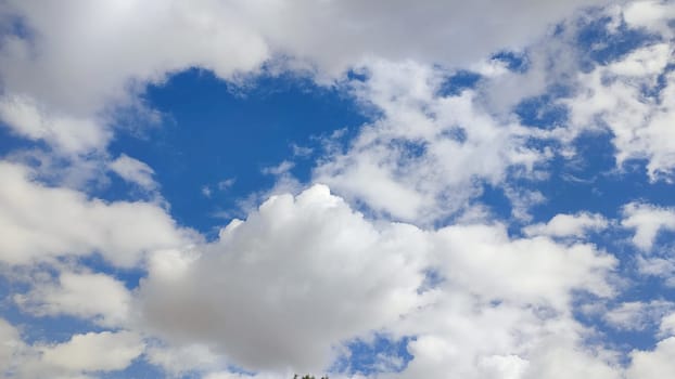 Blue light sky nature white clouds whether background . High quality photo
