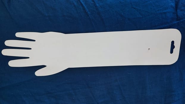 white paper hand with fingers. High quality photo
