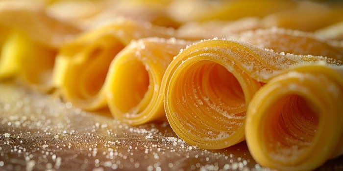 Classic Pasta on kitchen background. Diet and food concept