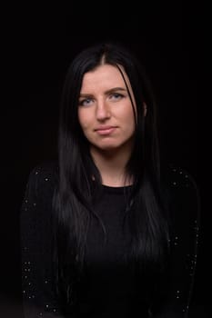 Portrait of a young happy woman smiling, looking beautiful and elegant. 6