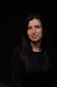 Portrait of a young happy woman smiling, looking beautiful and elegant. 5