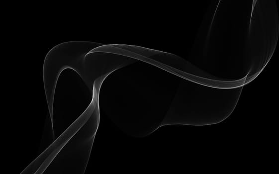 Dark abstract background with a glowing abstract waves, abstract background