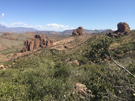 Hiking in the Superstition Mountains, Lost Dutchman, Apache Junction. High quality photo