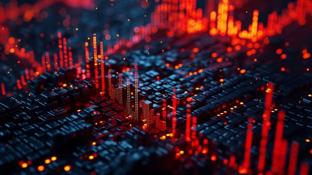 Bitcoin cryptocurrency, selective focus, Generative AI,