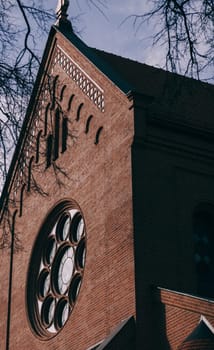 St.Simon and Helena famous catholic church (Red Church) in Minsk. Belarus