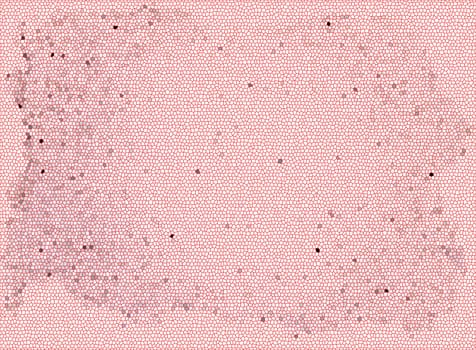 Pink pixel spot with uneven edges on a pink background close-up
