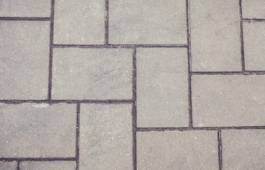 texture squares gray street sidewalk in city