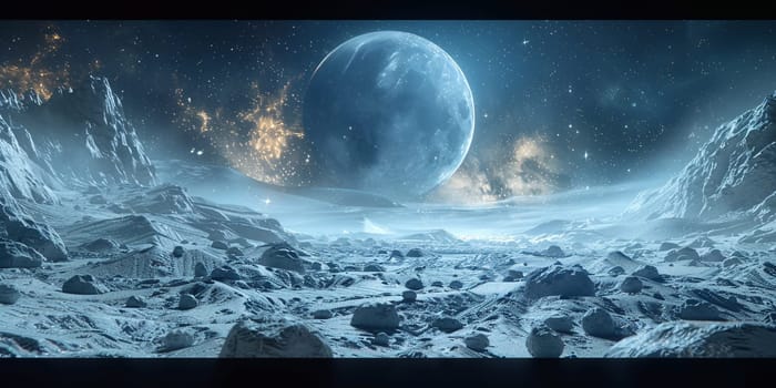 3D Rendered Fantasy Alien Landscape - 3D Illustration. High quality photo