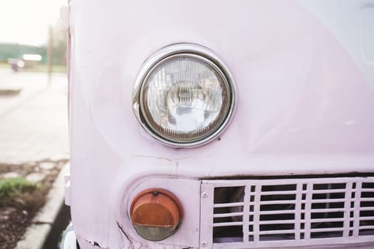 Photo headlights classic vintage retro car