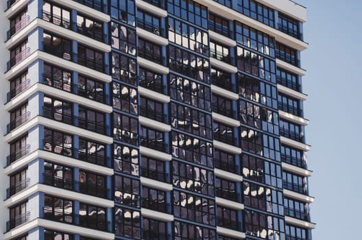 Residential area in Europe, modern apartment buildings