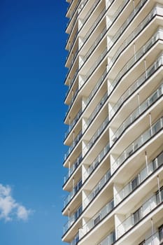 modern prestigious hotel. residential building against the sky