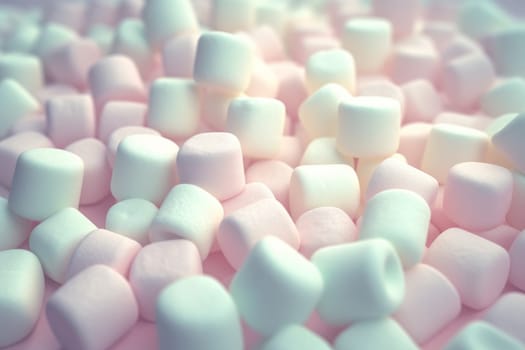 Marshmallow background. Soft candy food. Generate Ai