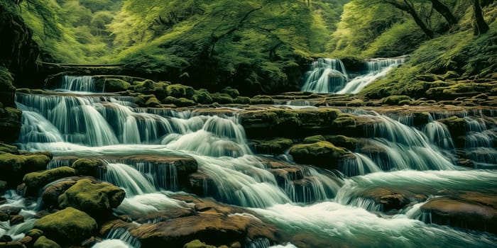 The natural wonder of cascading waterfalls, tranquil streams, and meandering rivers