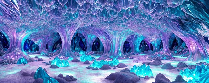 Crystal Cave, a subterranean world filled with shimmering crystal formations, and irides